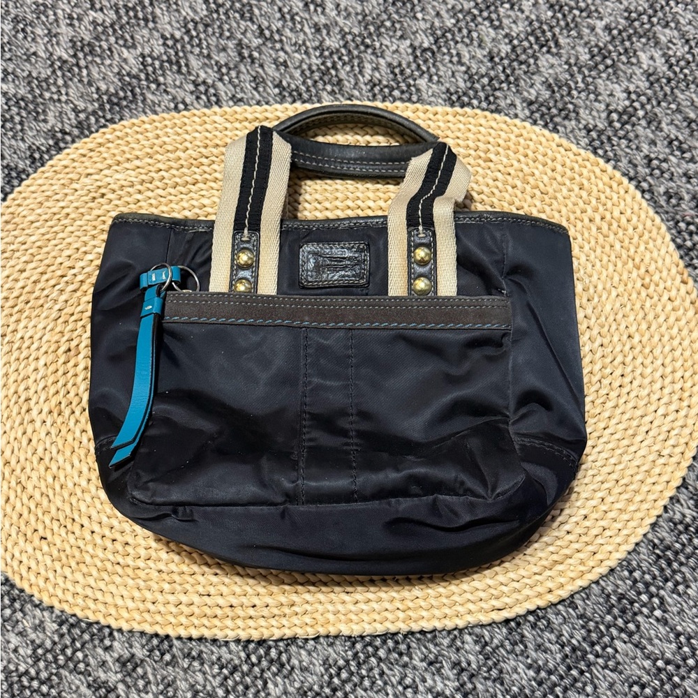 Coach Hampton Small Black Tote Bag Purse AS IS